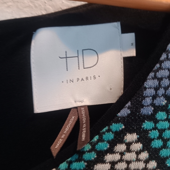 Anthropologie Hollyhock Dress by HD in Paris Women’s Size Medium in Green Blue - Picture 3 of 8